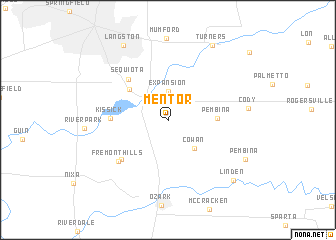 map of Mentor