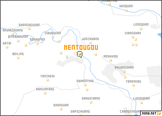 map of Mentougou