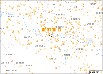 map of Mentovići