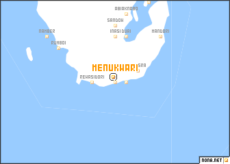 map of Menukwari