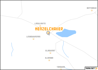 map of Menzel Chaker