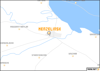 map of Menzelinsk