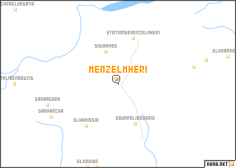 map of Menzel Mʼhéri
