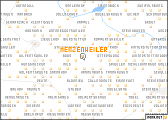 map of Menzenweiler