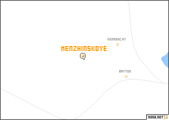 map of Menzhinskoye