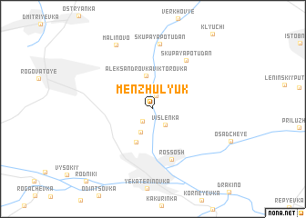 map of Menzhulyuk