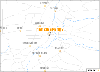 map of Menzies Ferry