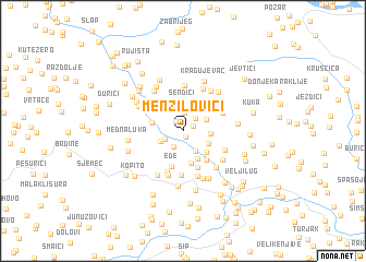 map of Menzilovići