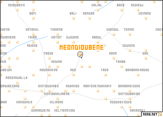 map of Méo Ndioubène