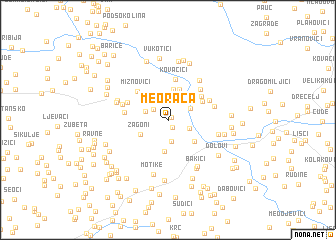 map of Meorača