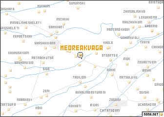 map of Meore Akvaga