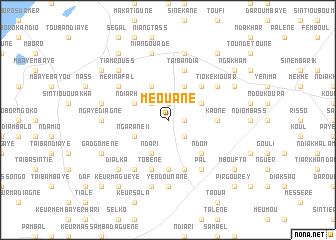 map of Méouane