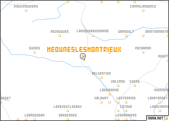 map of Méounes-lès-Montrieux