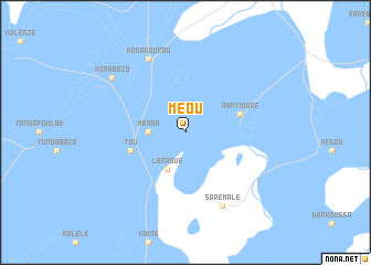 map of Méou