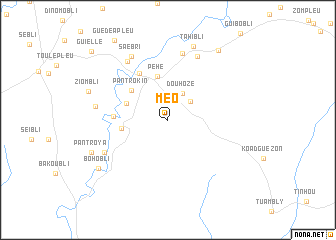 map of Méo