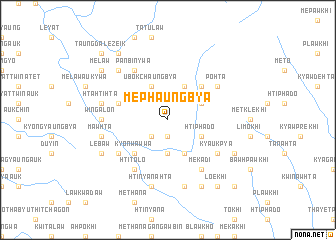 map of Mèphaung-bya