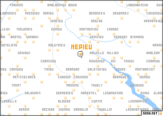 map of Mépieu