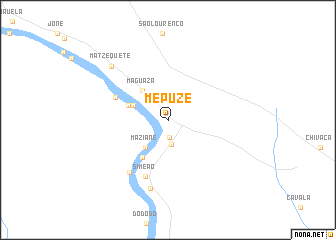 map of Mepuze