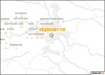 map of Meqor H̱ayyim