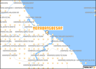 map of Merabang Besar