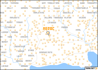 map of Merac