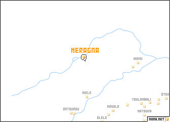 map of Méragna