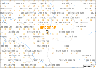 map of Mérande