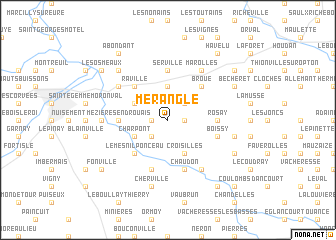 map of Mérangle