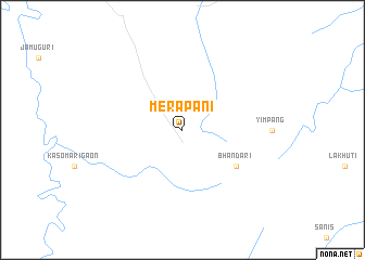 map of Merāpāni