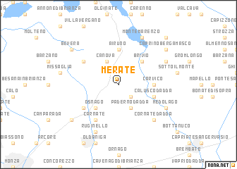 map of Merate