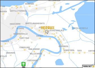 map of Meraux