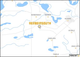 map of Merbein South