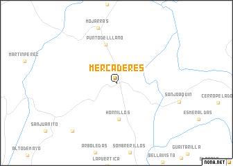 map of Mercaderes