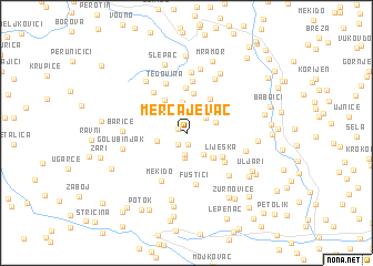 map of Merčajevac