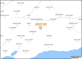 map of Mercan