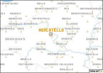 map of Mercatello
