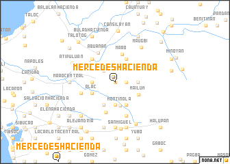 map of Mercedes Hacienda