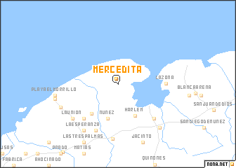 map of Mercedita
