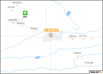 map of Merced