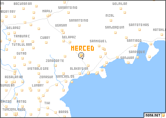 map of Merced
