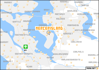 map of Mercer Island