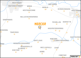 map of Mercer