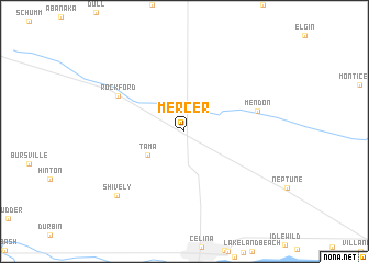 map of Mercer