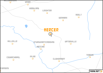 map of Mercer