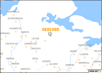 map of Merchán