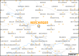 map of Merchingen