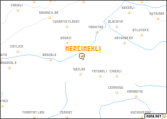map of Mercimekli