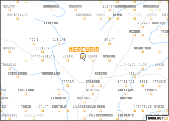 map of Mercurín