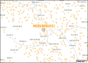 map of Merdanovići