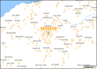 map of Merdeka